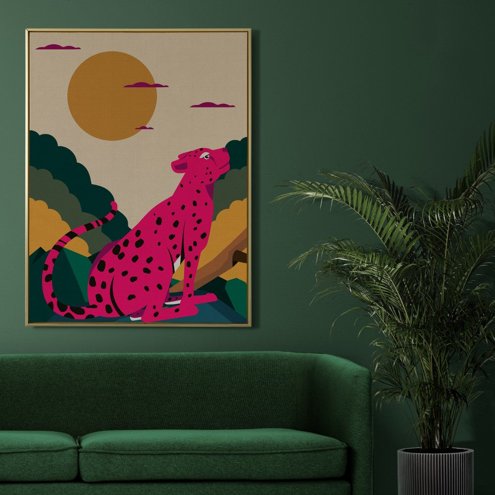 Pop Panther on cliff