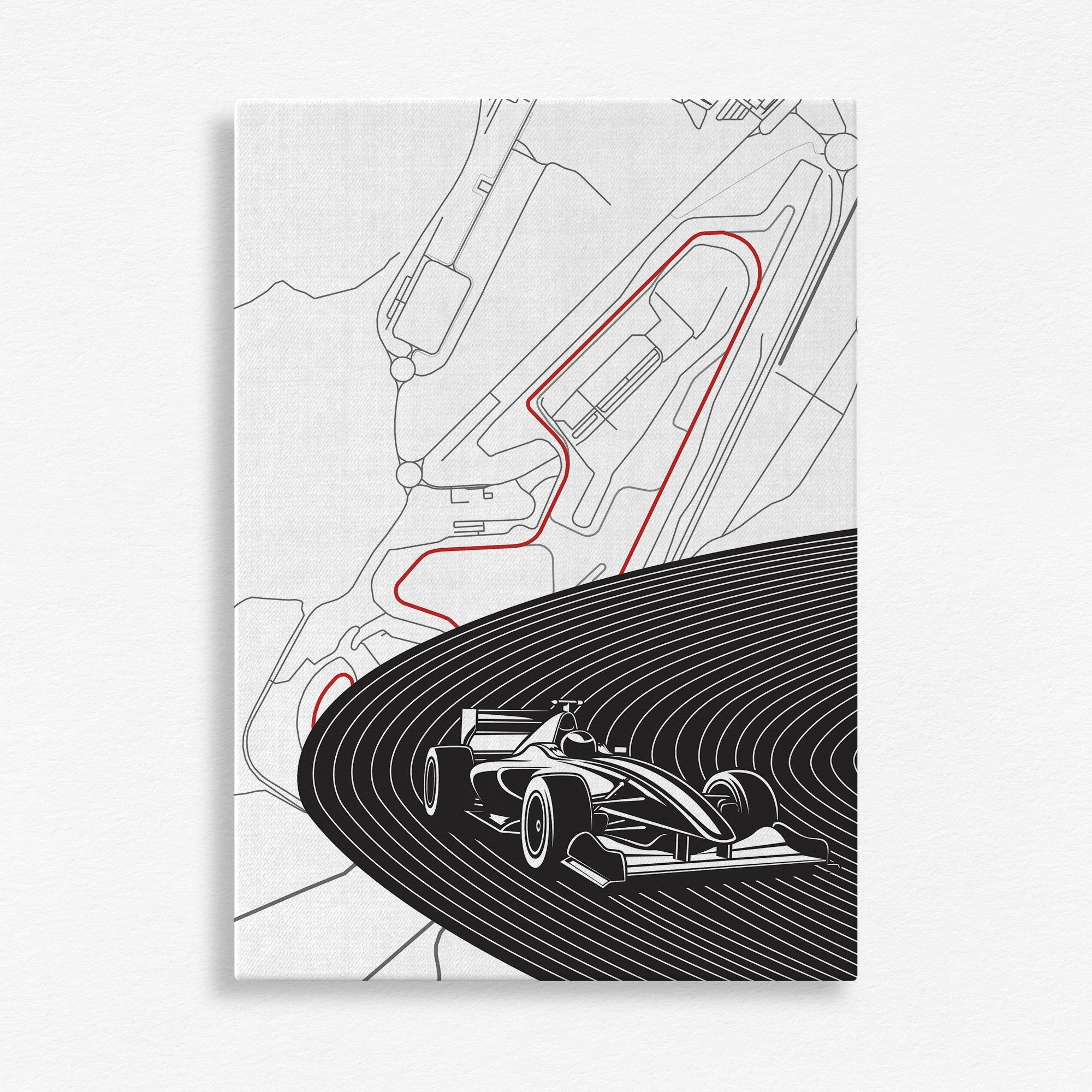 Race Rhythm Canvas Wall Art Painting