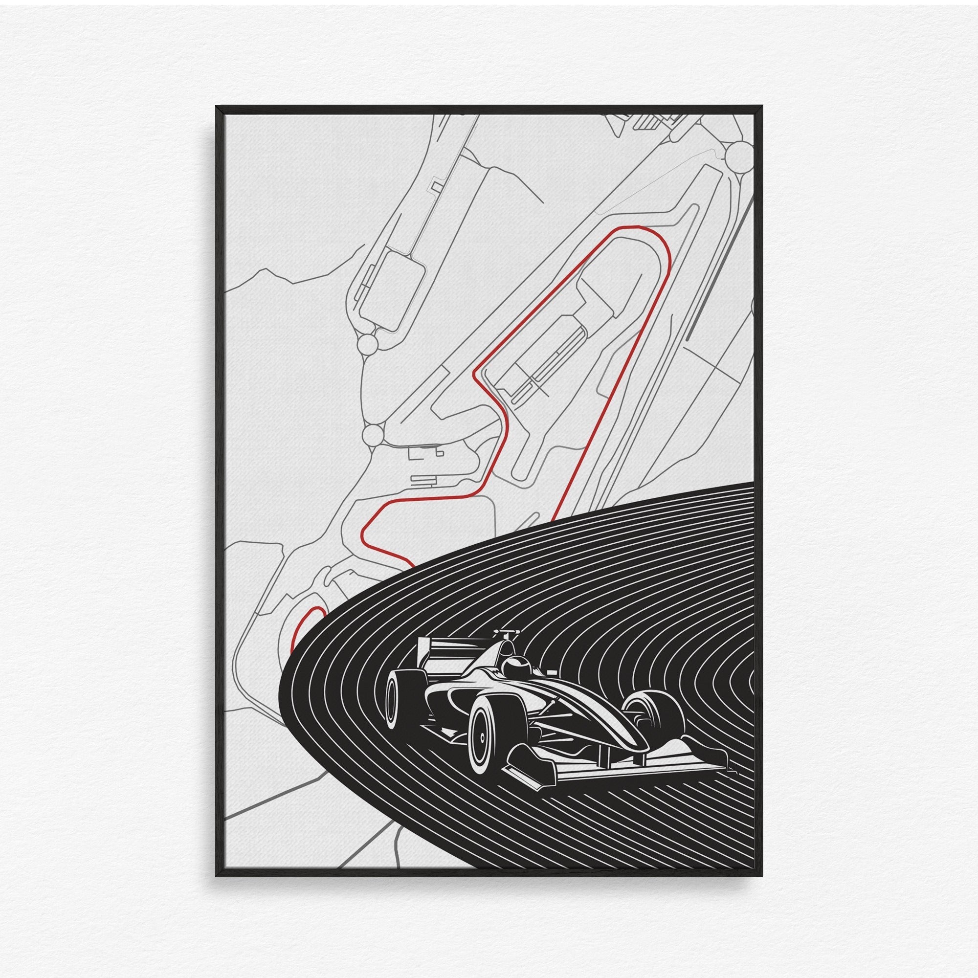 Race Rhythm Canvas Wall Art Painting