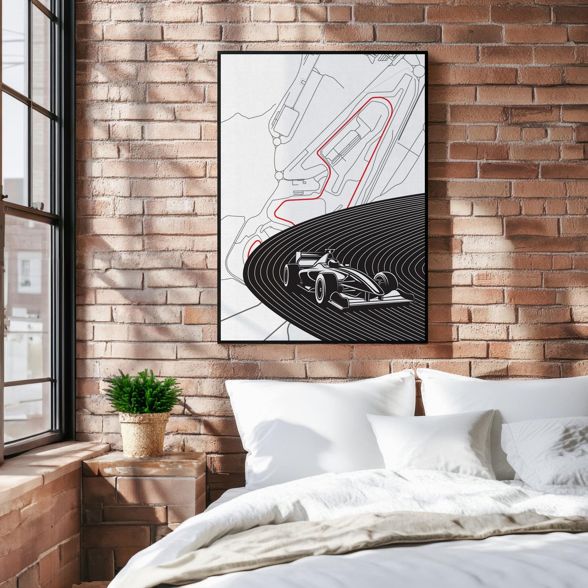 Race Rhythm Canvas Wall Art Painting