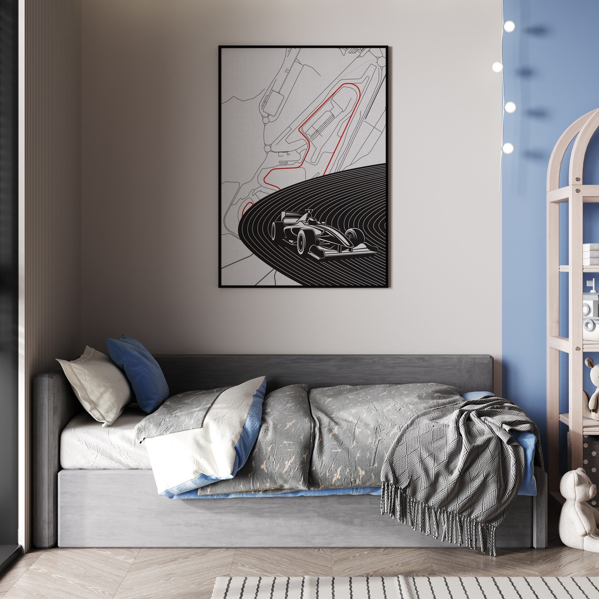 Race Rhythm Canvas Wall Art Painting