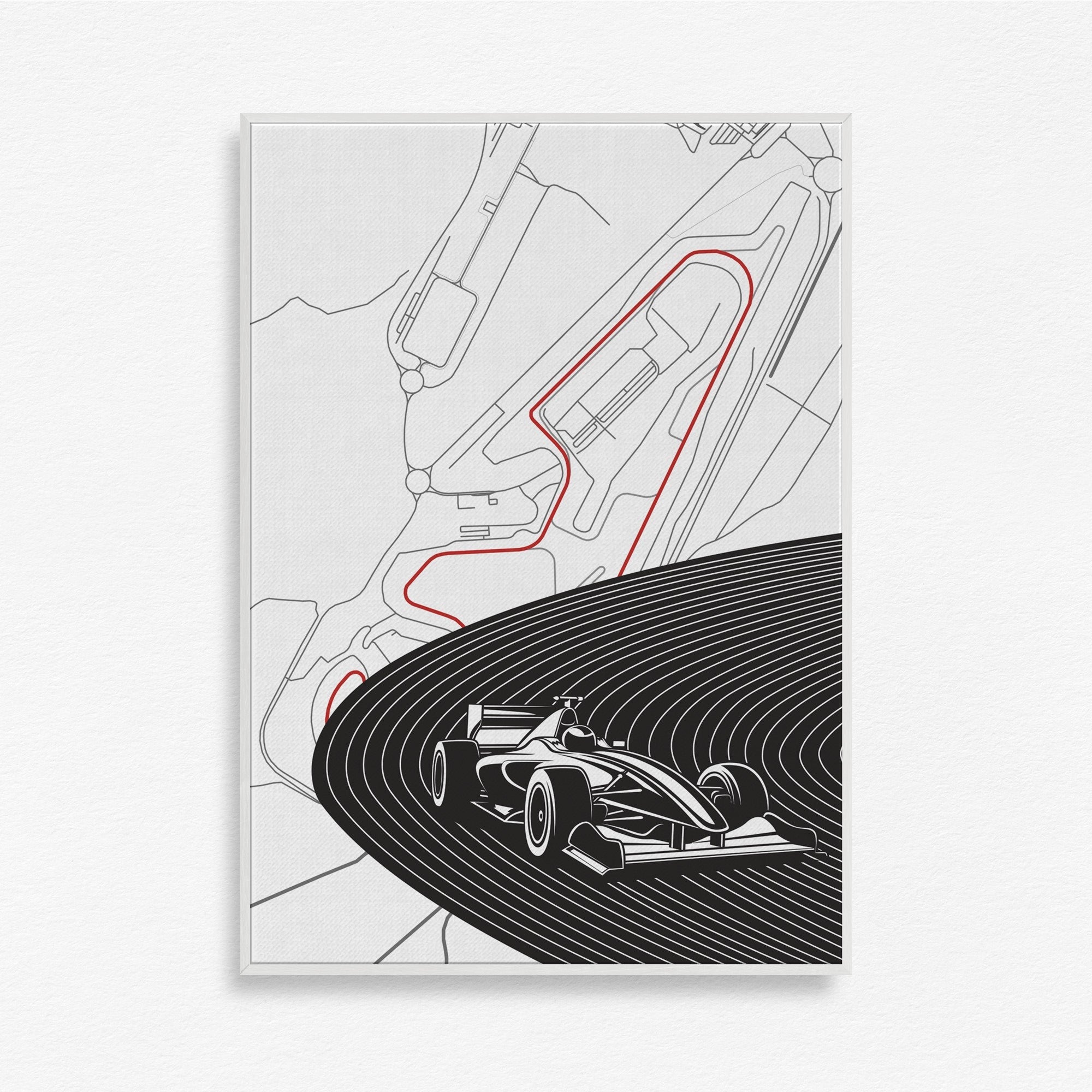 Race Rhythm Canvas Wall Art Painting