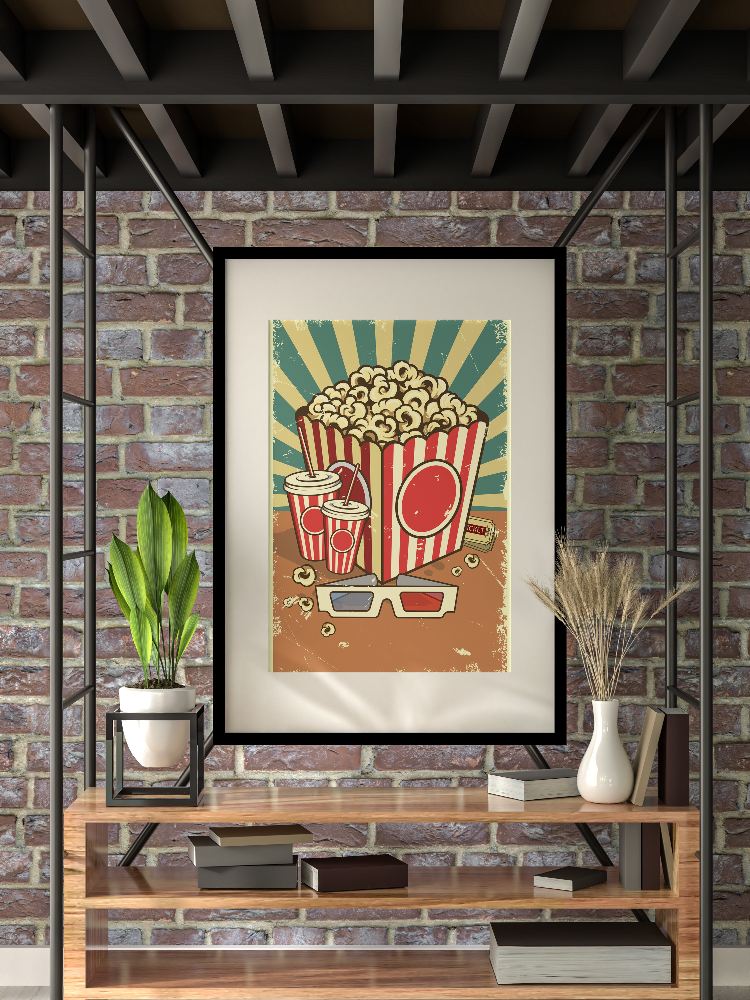 Retro Poster - Popcorn
