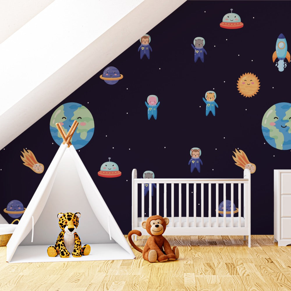 Space - Kids room wallpaper