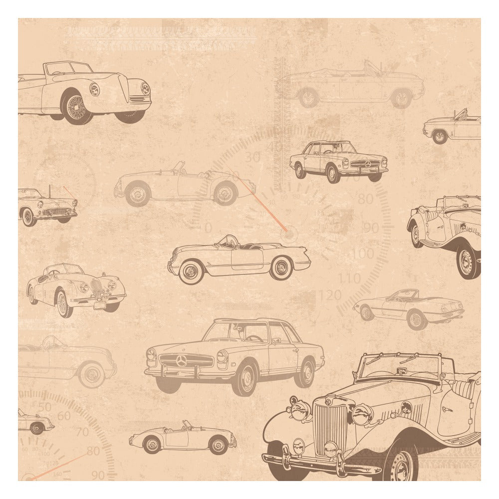 Kids Room Cars Theme Wallpaper