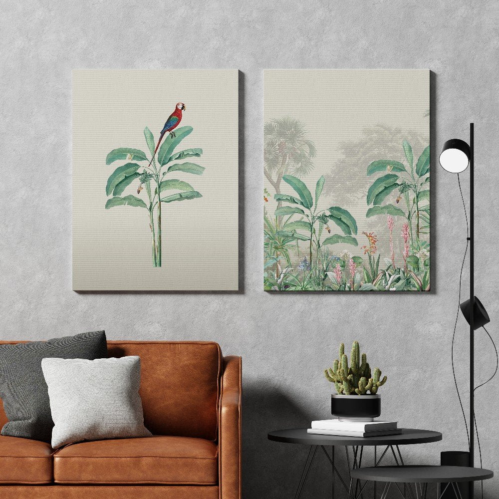 The Red Parrot - Set of 2