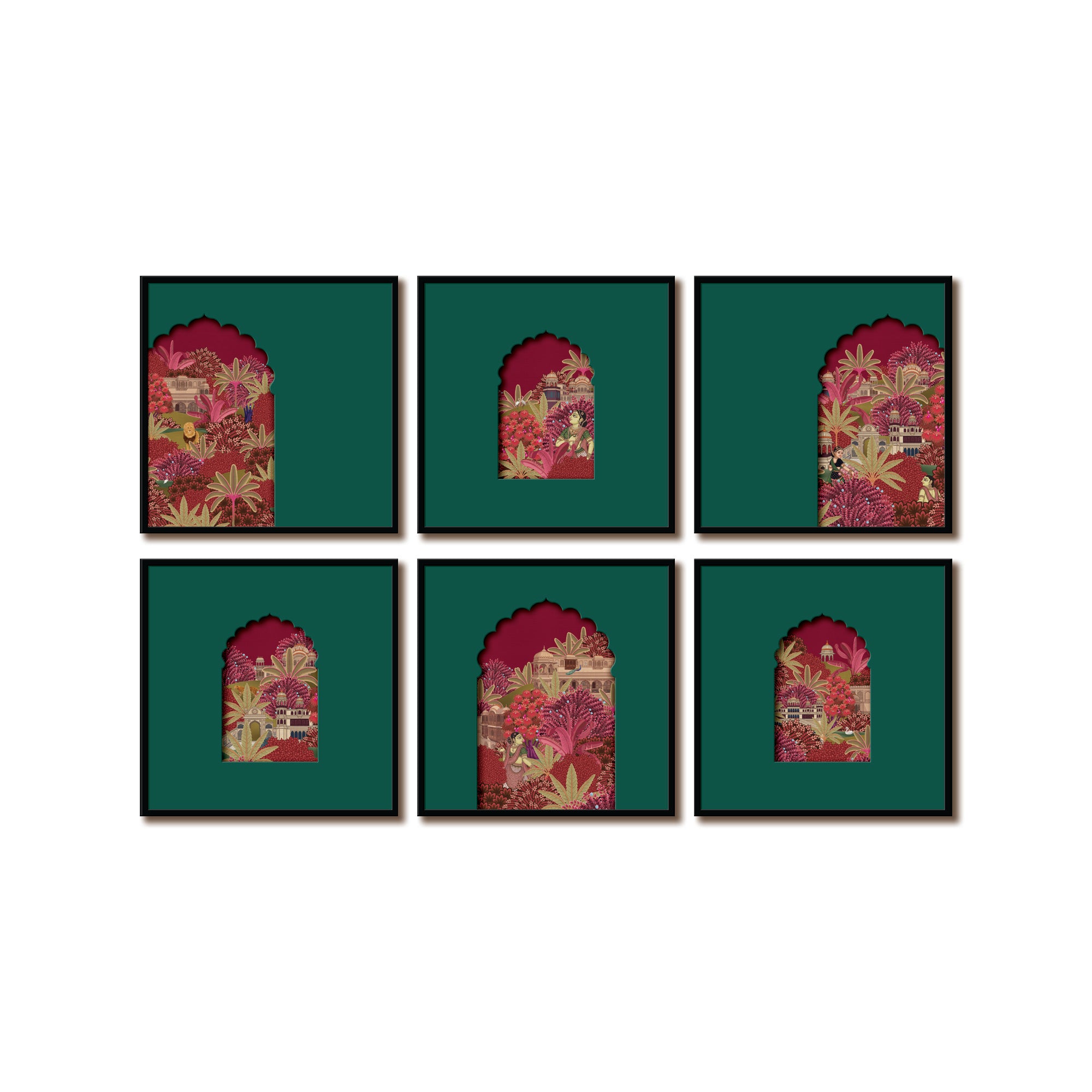 Royal Garden Windows - set of 6