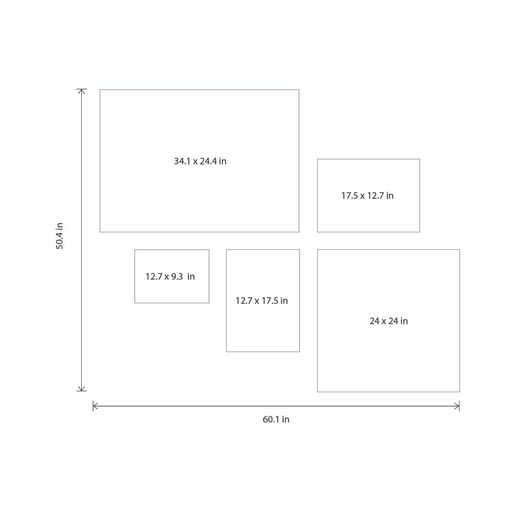 Rustic Forest - set of 5