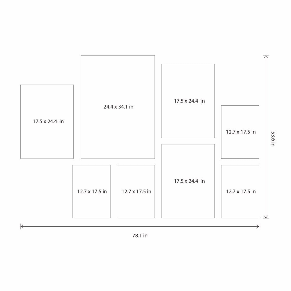 Fusion of Indian Miniature Painting - Set of 8