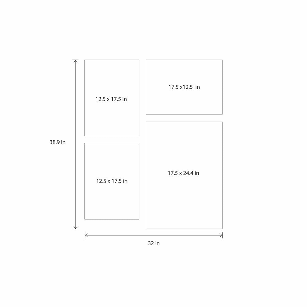 The Hues of Blue - Set of 4