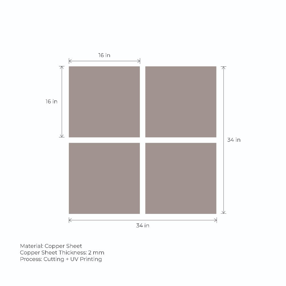 Coloured Wave on Copper