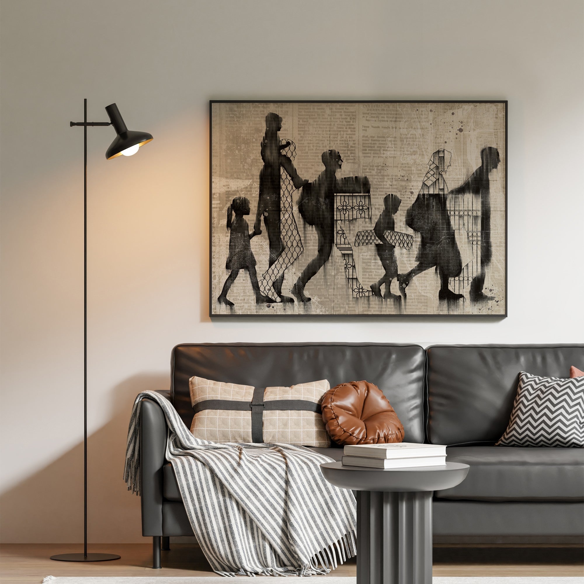 unwritten stories on canvas painting