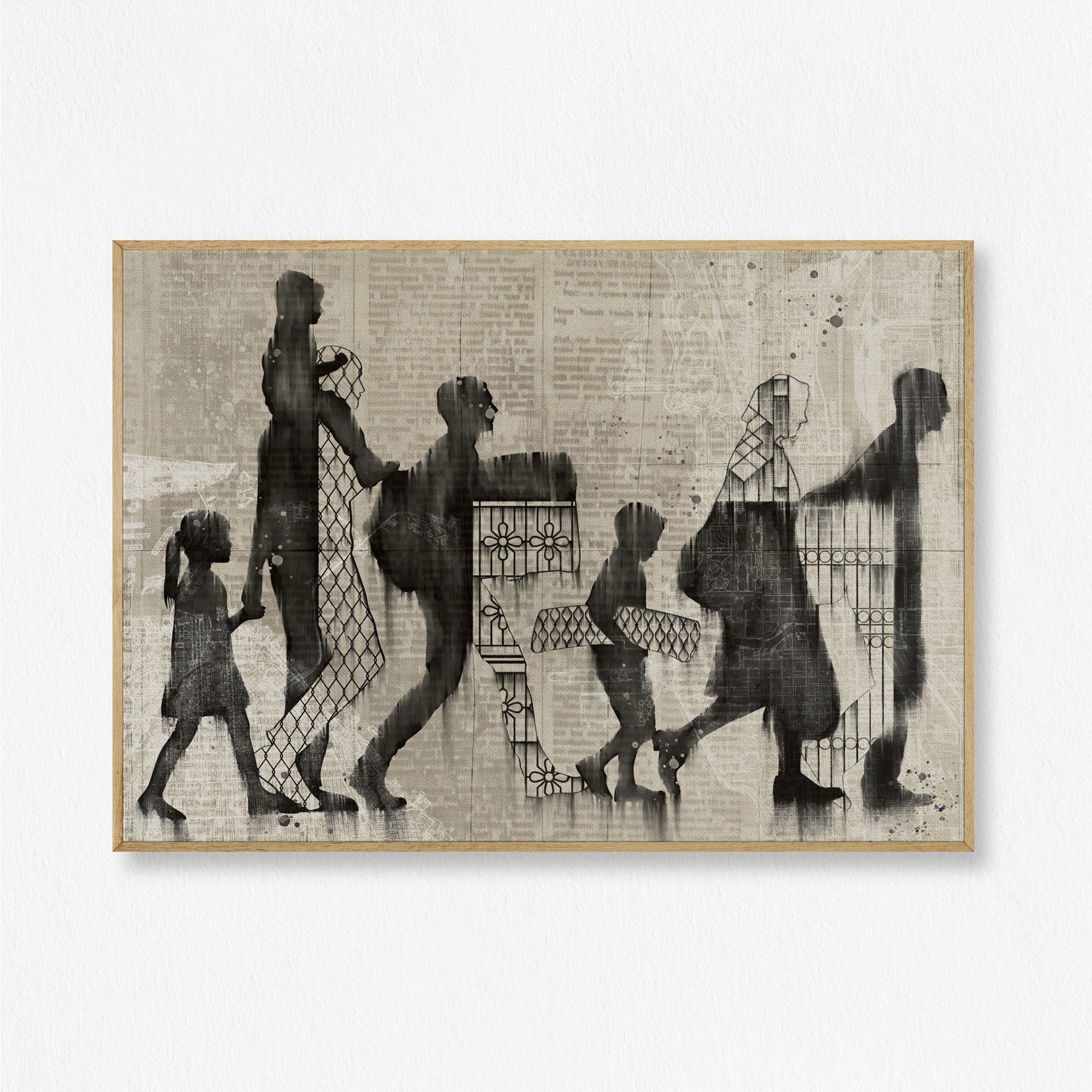 unwritten stories on canvas painting