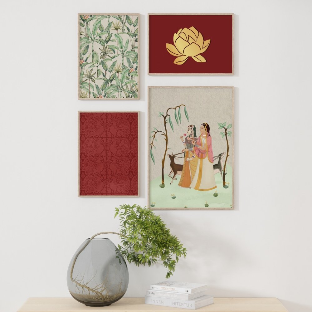 Walk in Enchanged Garden - Set of 4