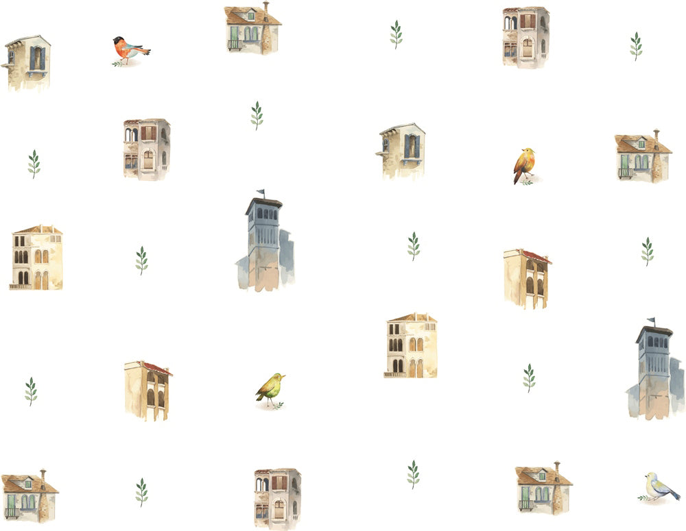 Welcome to the dream land- kids room wallpaper