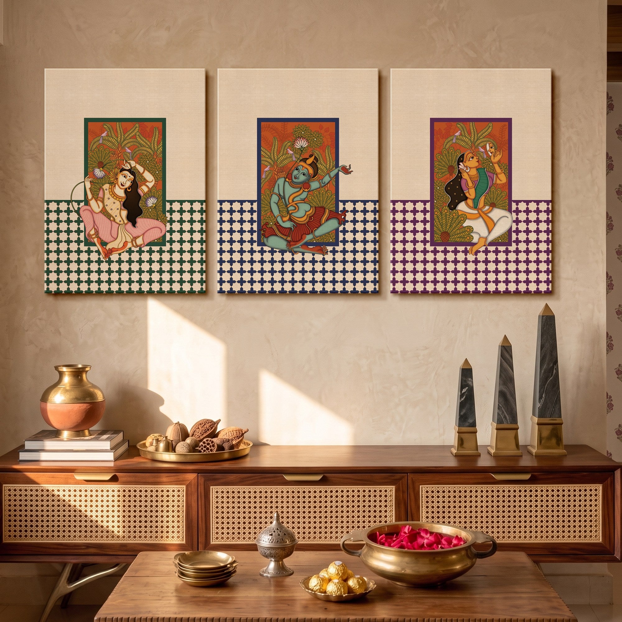 Whispers of Vrindavan - Set of 3