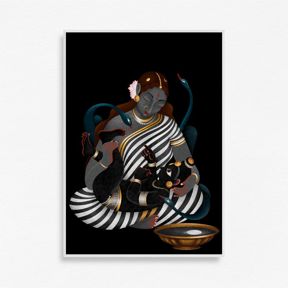 Krishna's play with the Moon