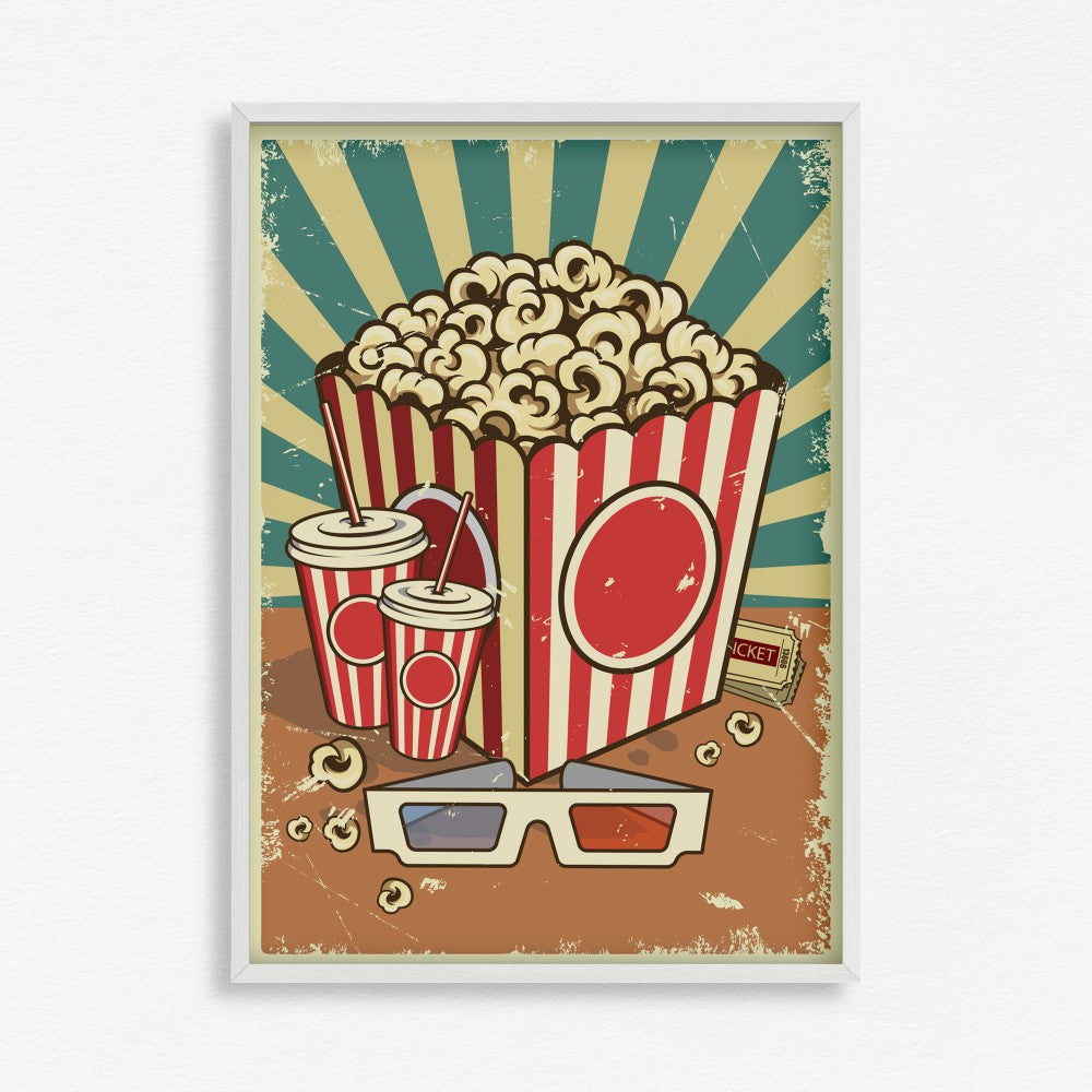 Retro Poster - Popcorn