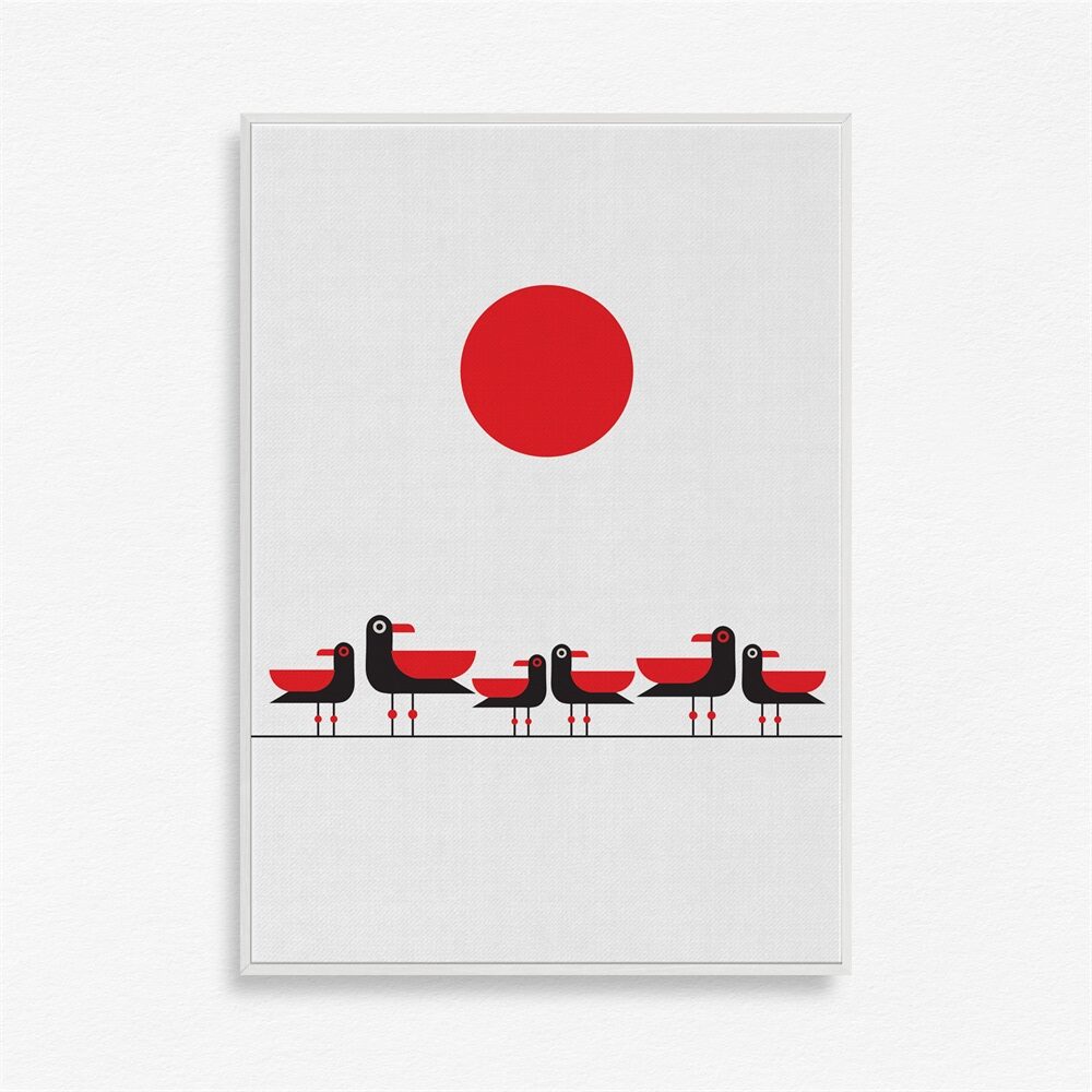 Birds Soaring into Dusk