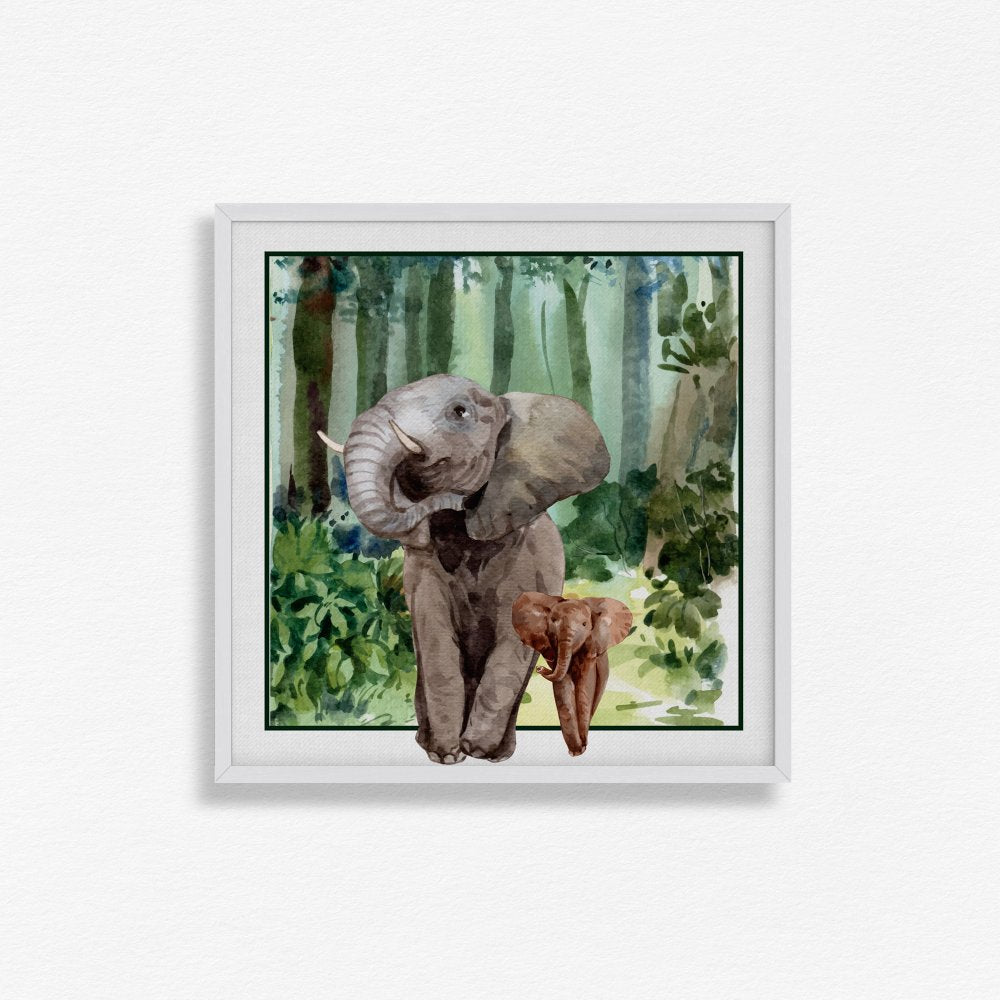 Mother Elephant and calf