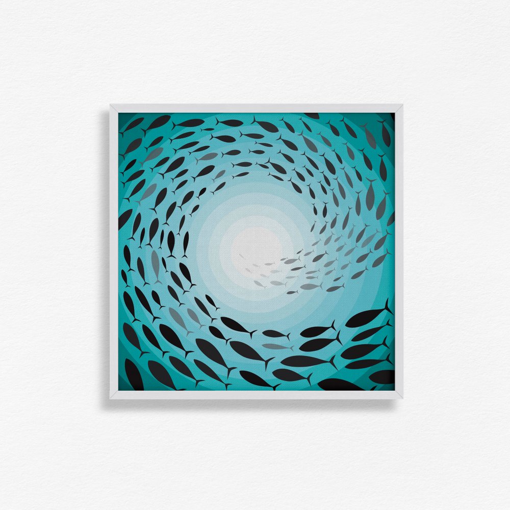 Spiral Trail of Fish