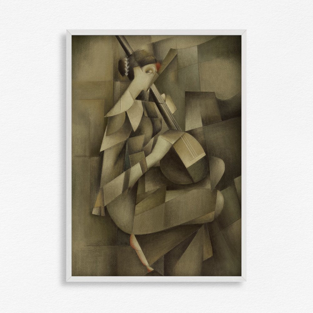Cubism - Lady with Veena