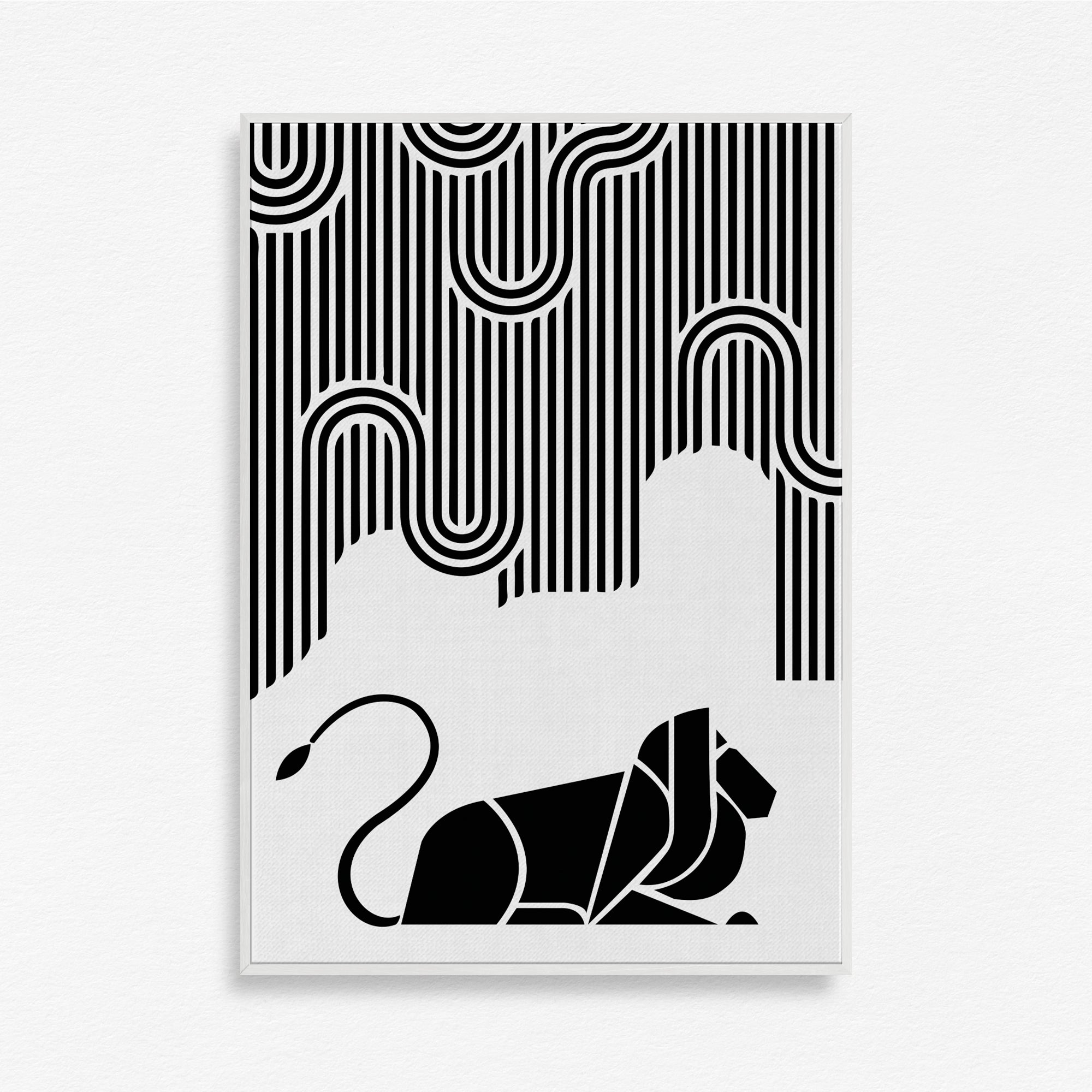 A Region of Activity Lion Wall Art