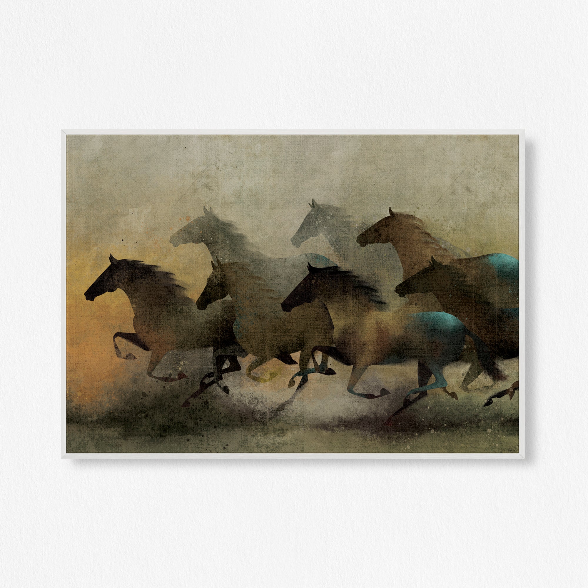 The 7 Horses Wall Art