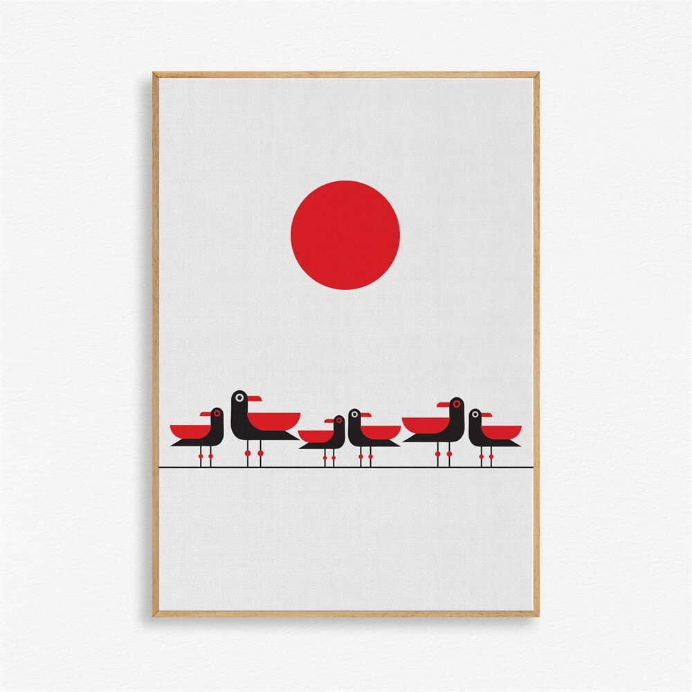 Birds Soaring into Dusk