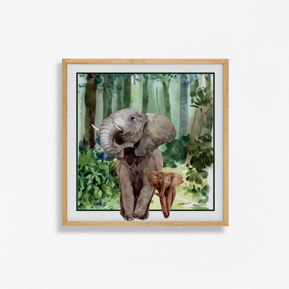 Mother Elephant and calf