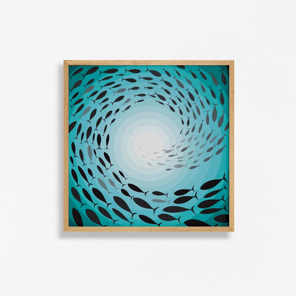 Spiral Trail of Fish
