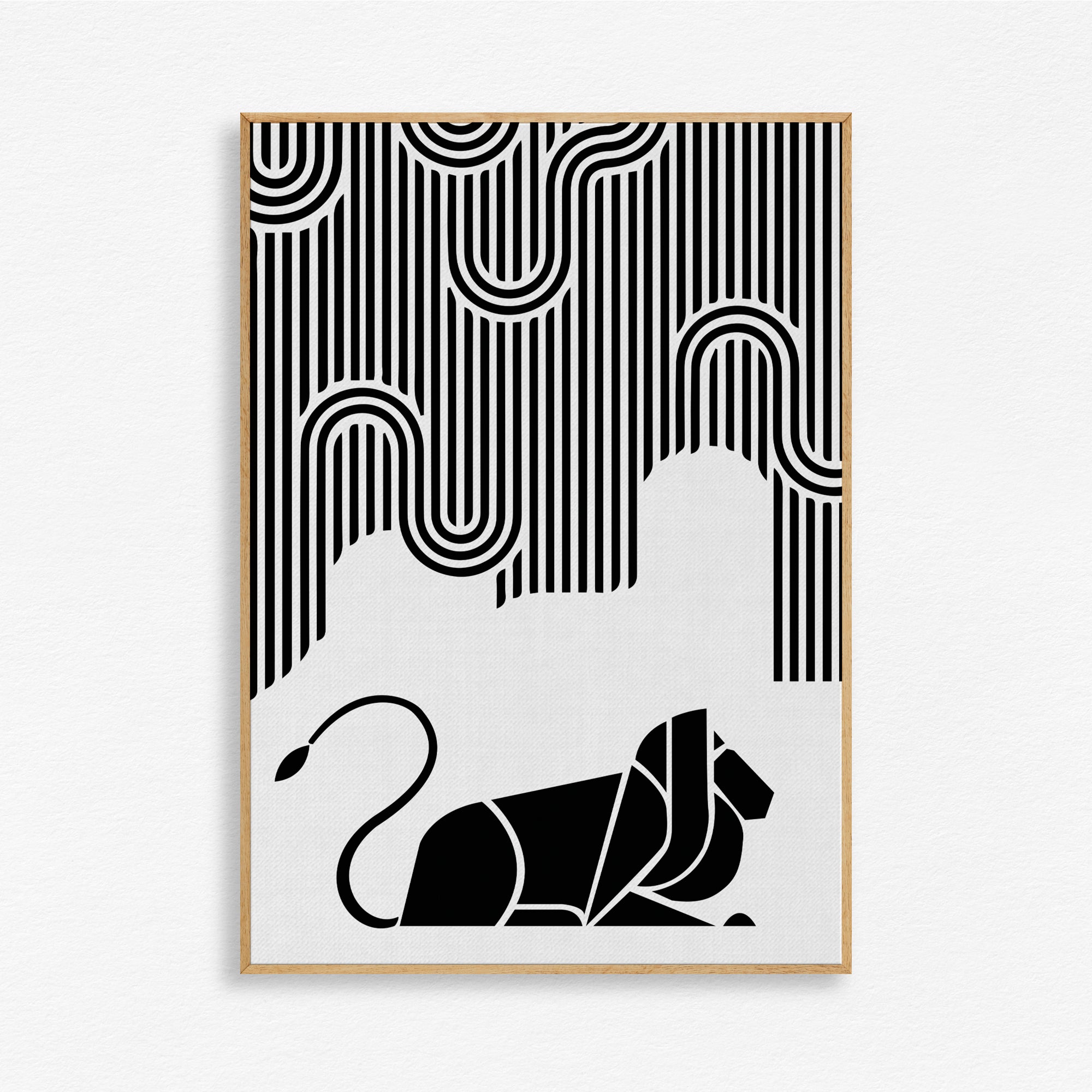 A Region of Activity Lion Wall Art