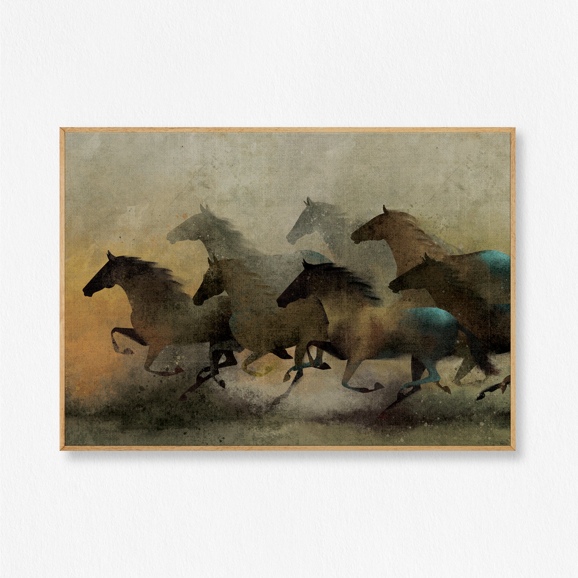 The 7 Horses Wall Art