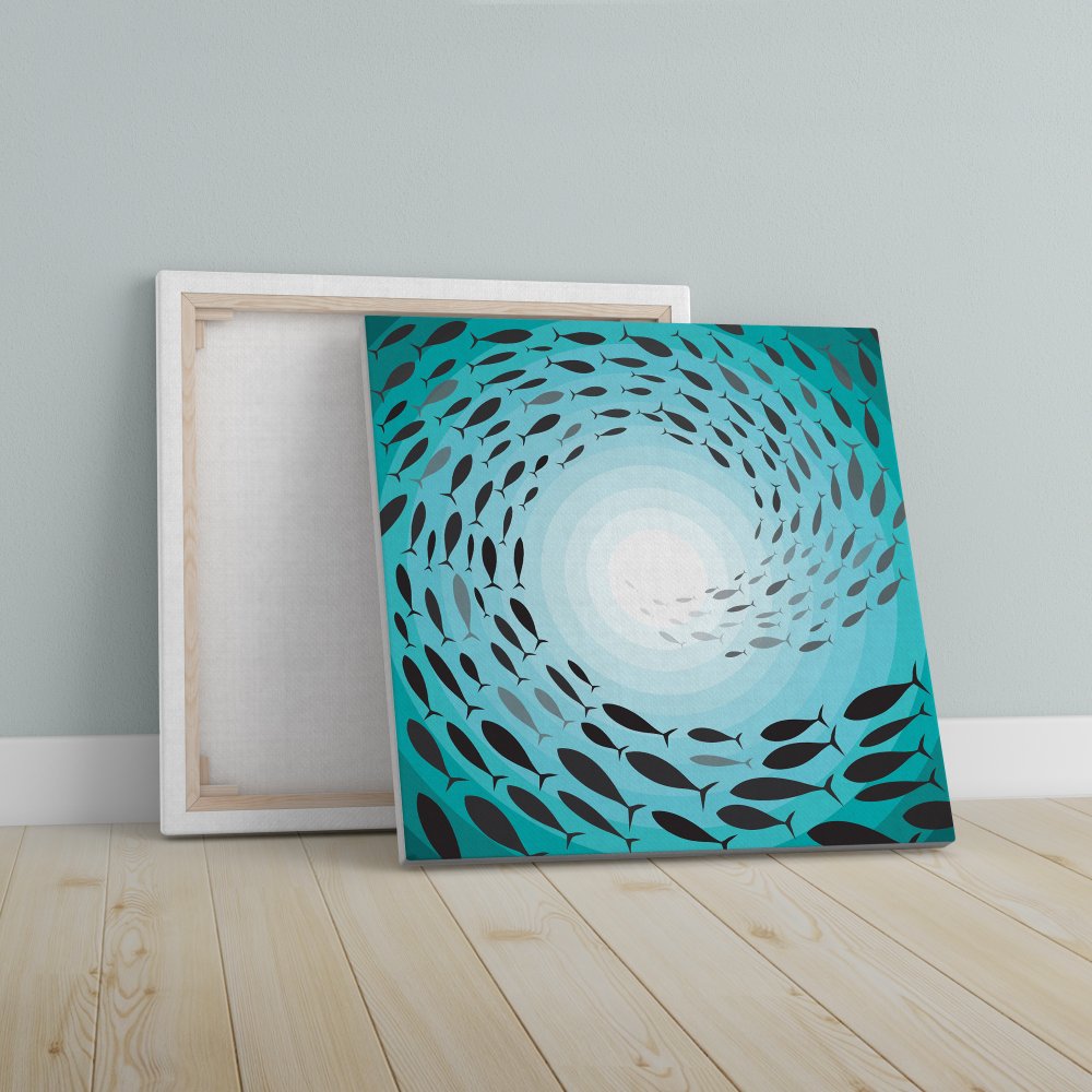 Spiral Trail of Fish