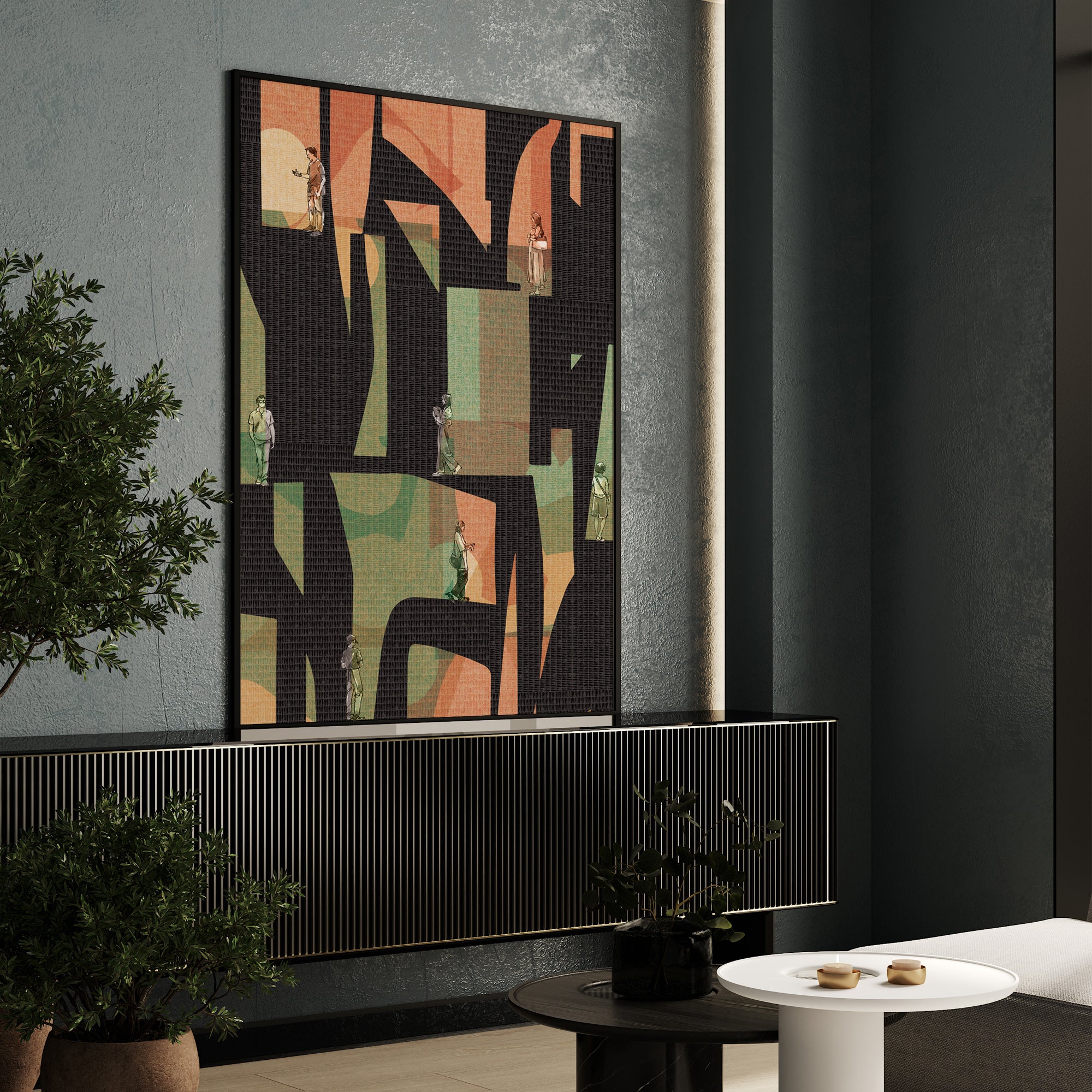 Samayantaral Wall Art Canvas Painting