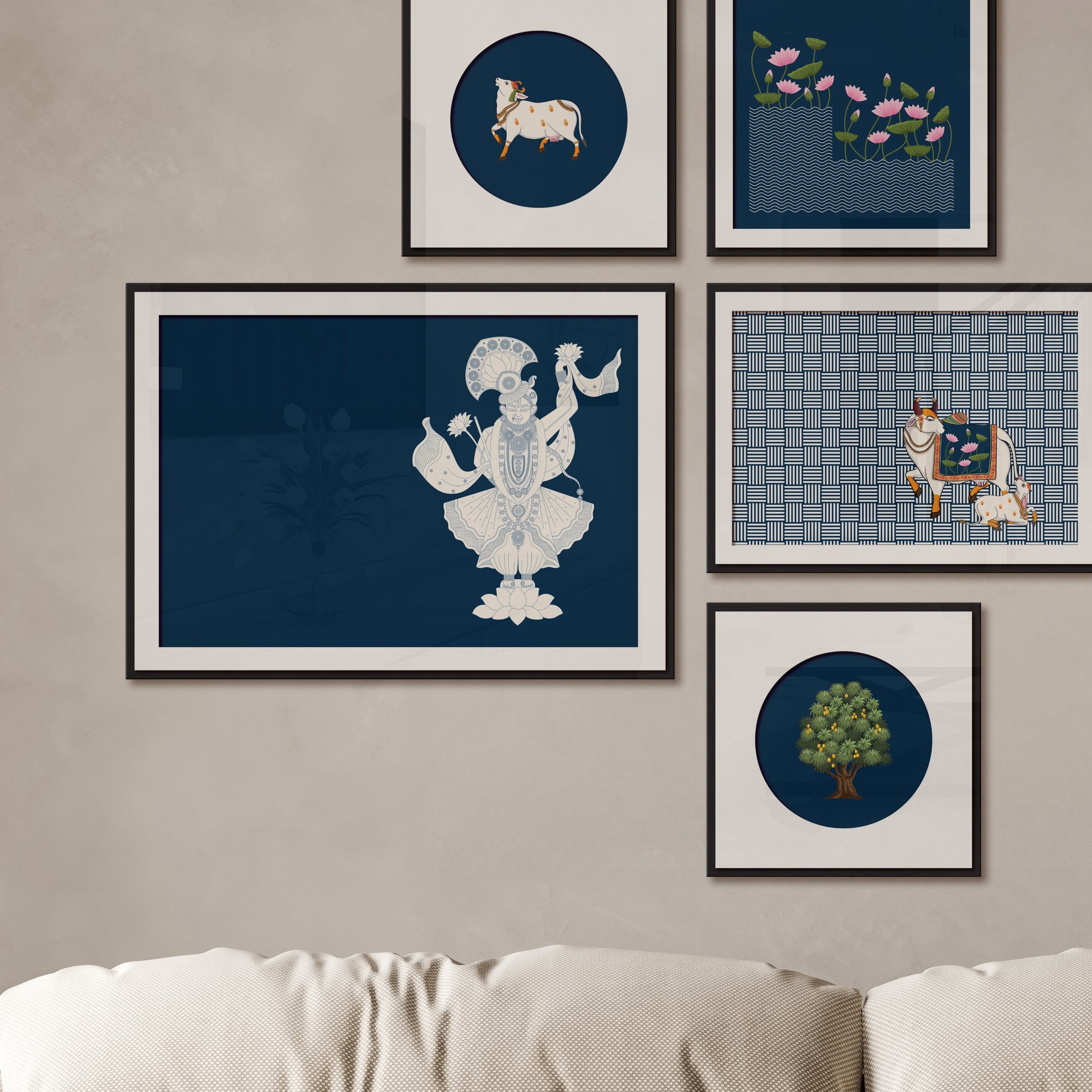 Timeless Pichwai - set of 5