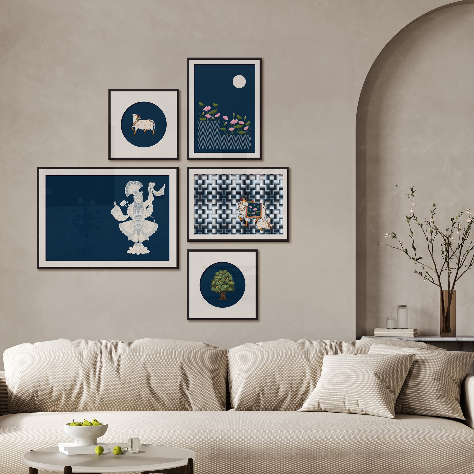 Timeless Pichwai - set of 5