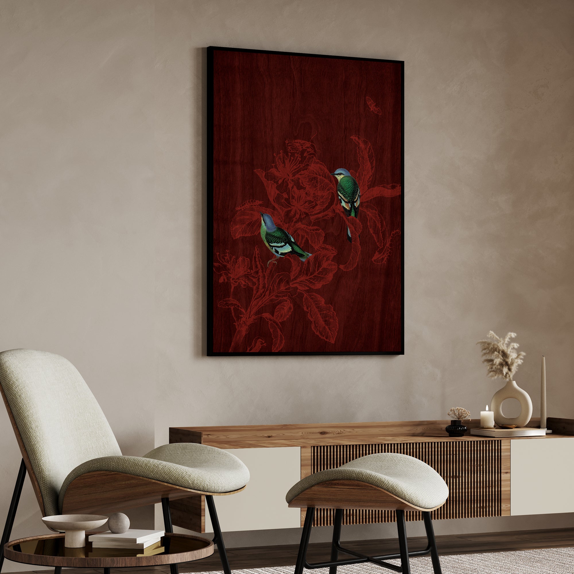 Blossoms of Serenity – Elegant Floral Wall Art for Peaceful Interiors