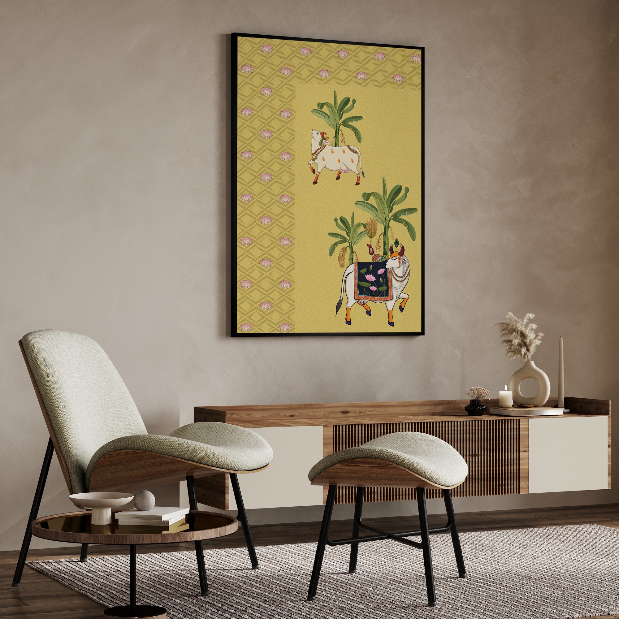 Whispers of Vrindavan Wall Art Canvas Painting