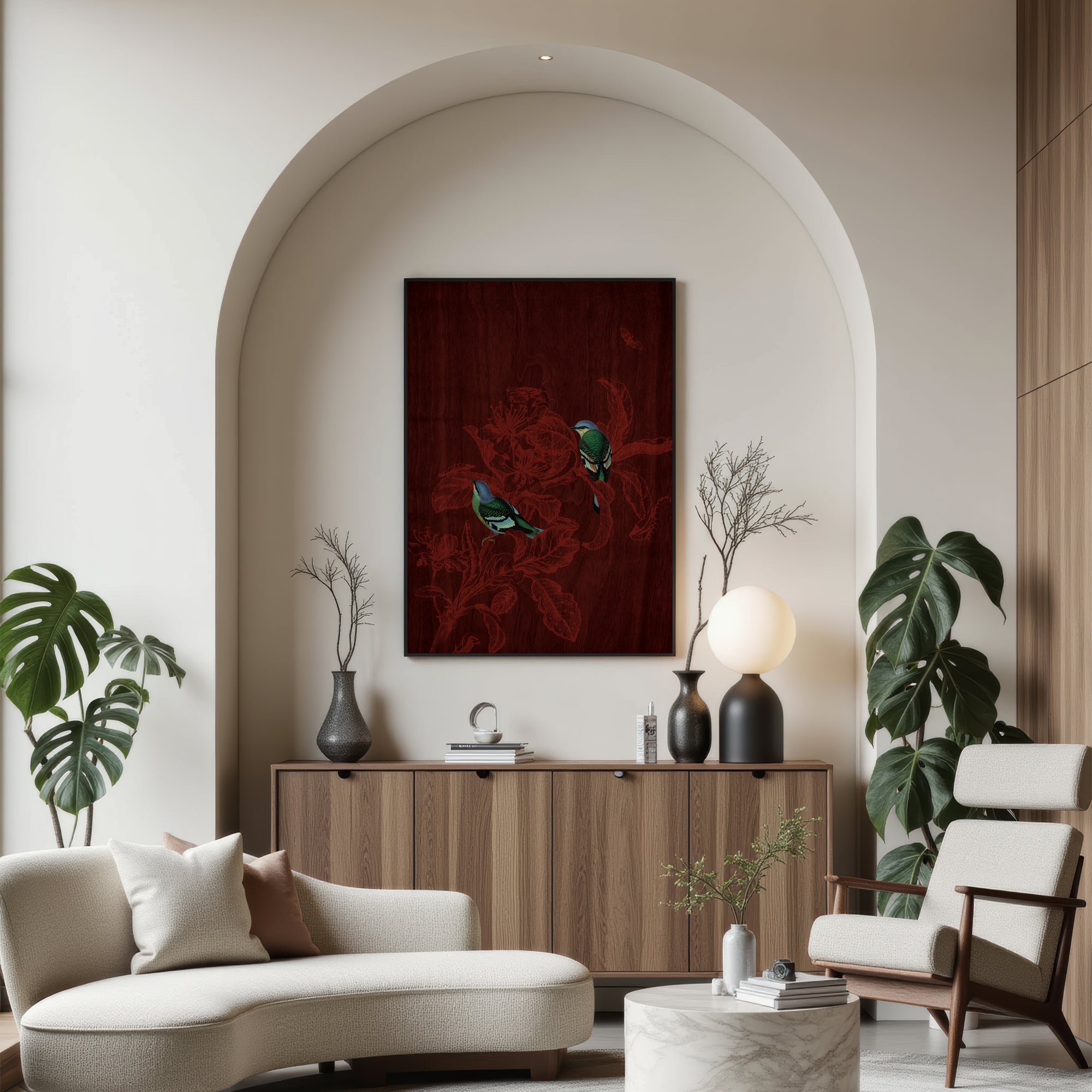 Blossoms of Serenity – Elegant Floral Wall Art for Peaceful Interiors