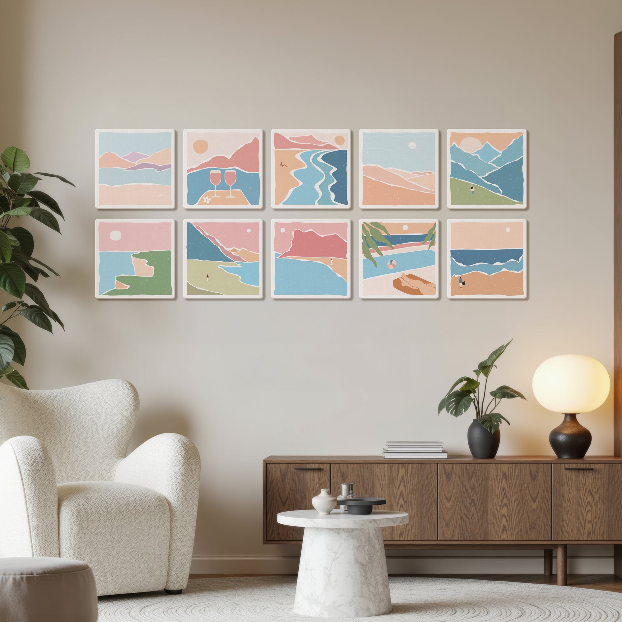 Coastal Calm - Set of 10