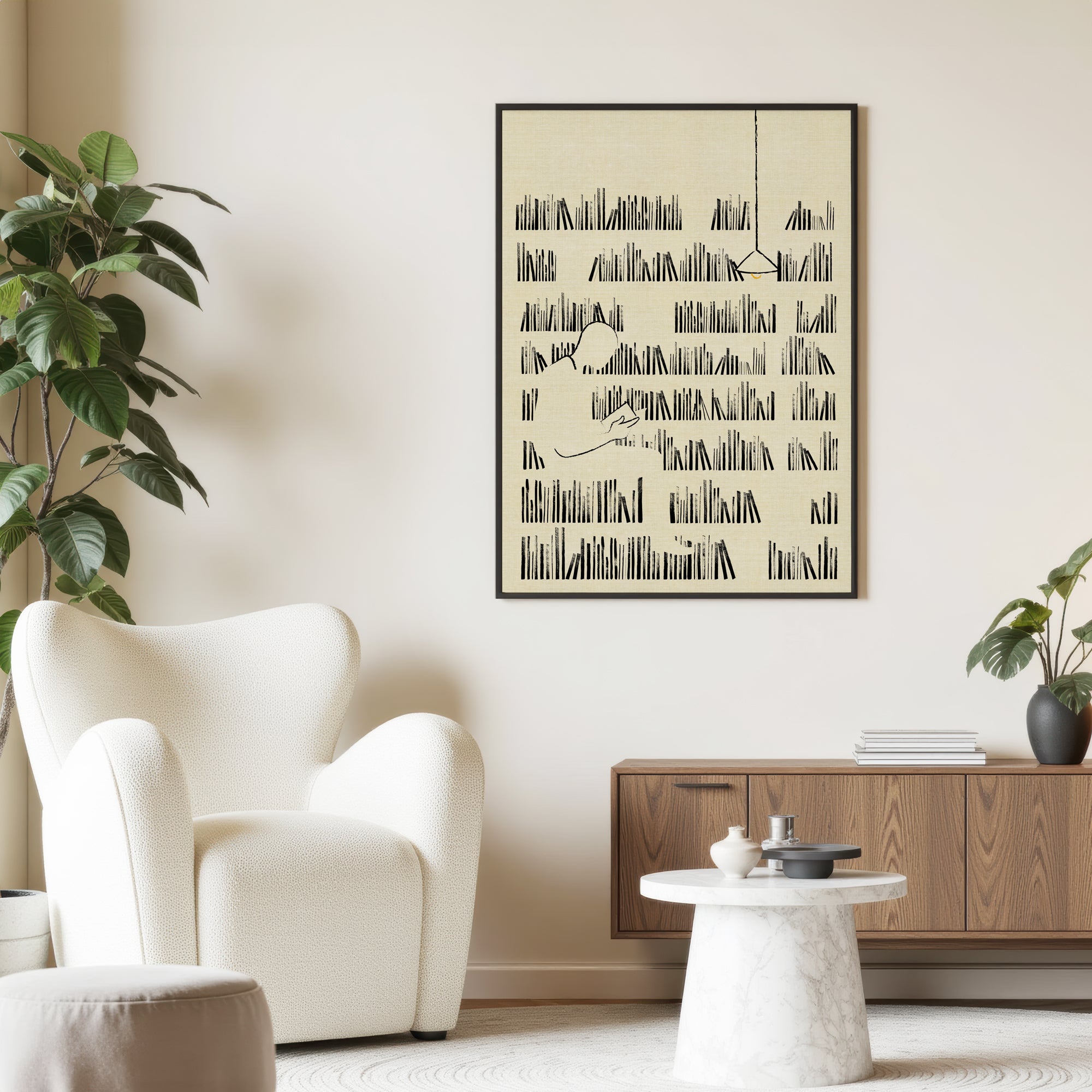 Silhouettes of Thought Wall Art Canvas Painting