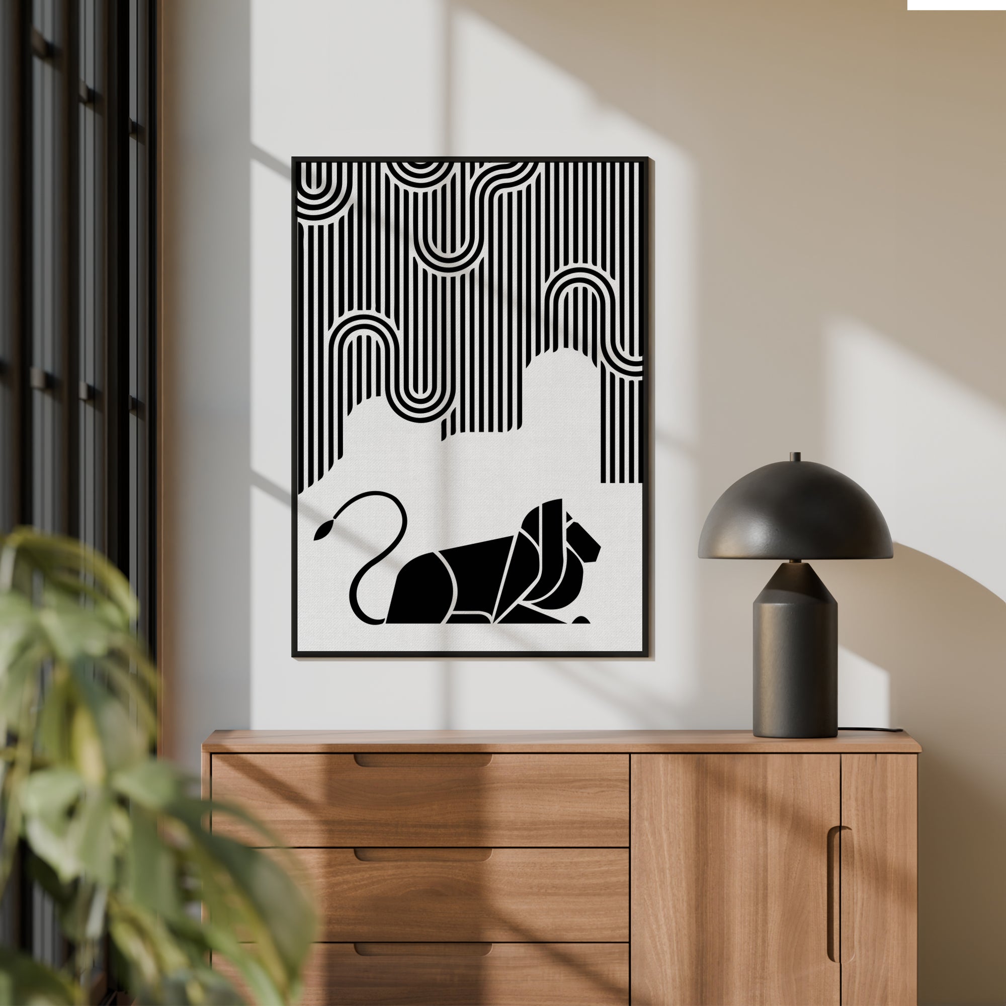 A Region of Activity Lion Wall Art