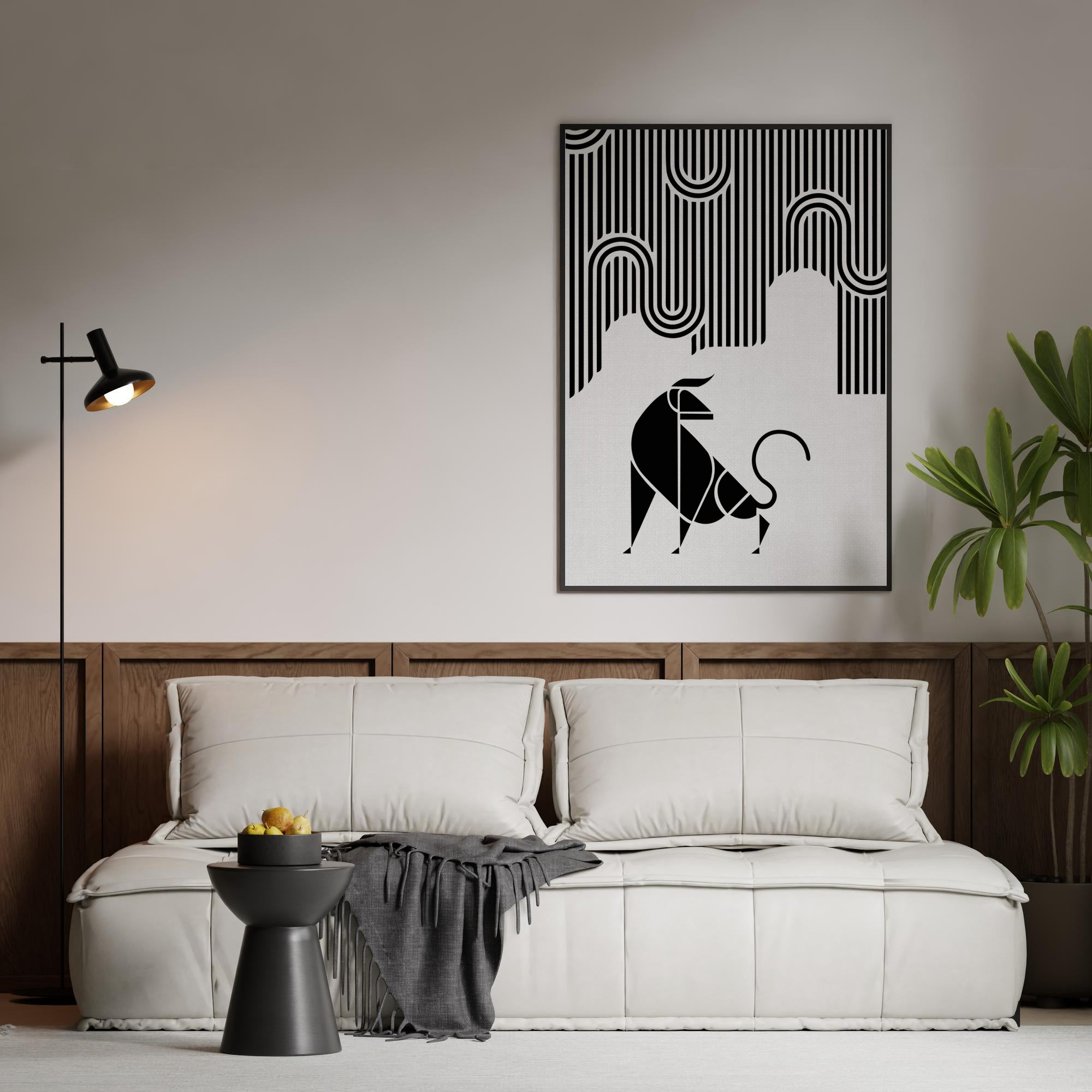 A Region of Activity Bull Wall Art