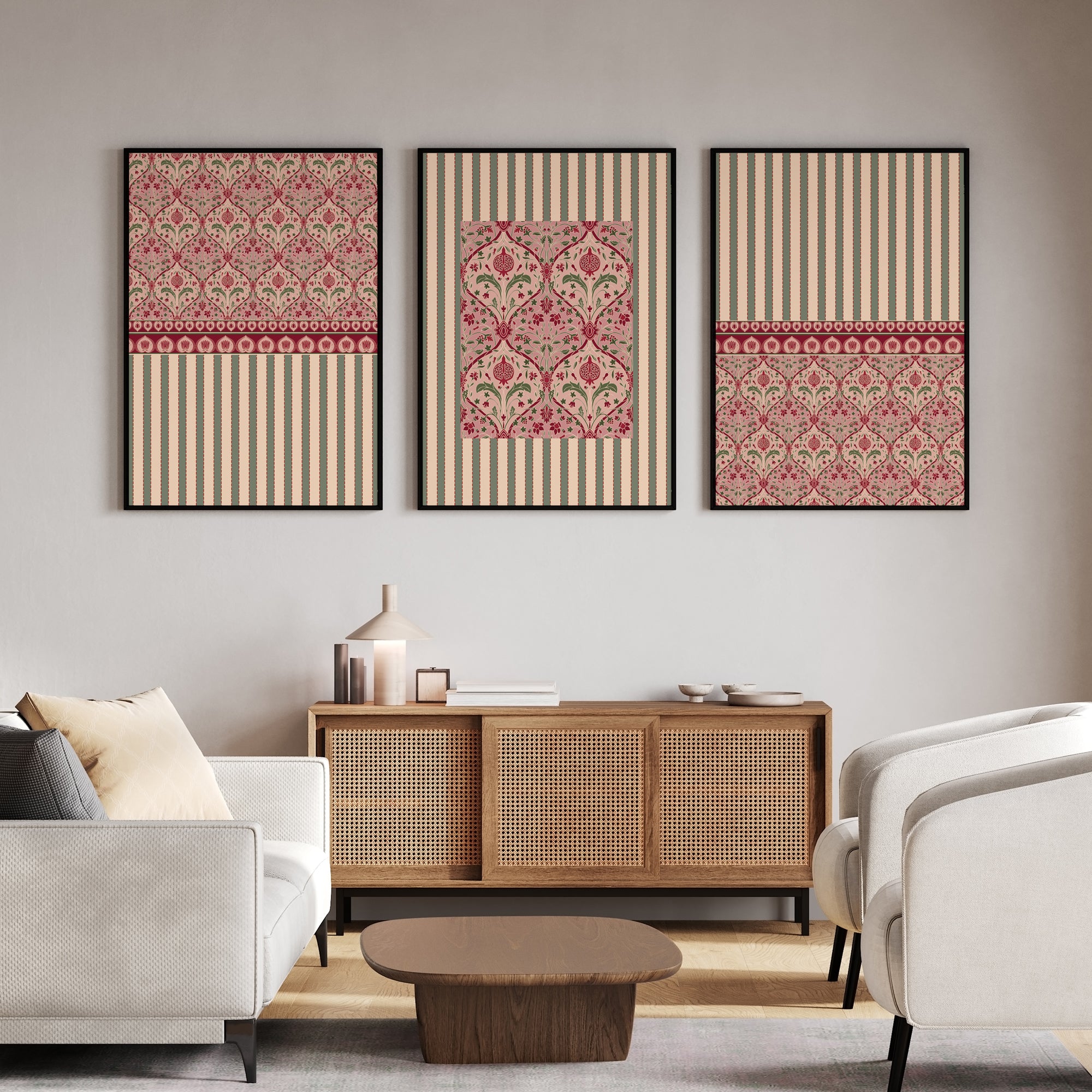 Pomegranate Paradise - Set of 3