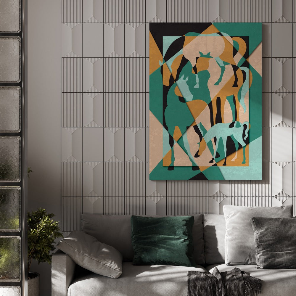 Cubic Layered Horses