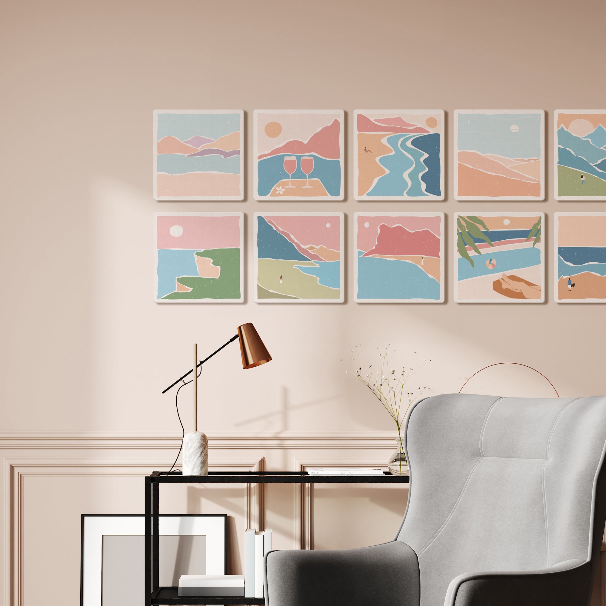 Coastal Calm - Set of 10