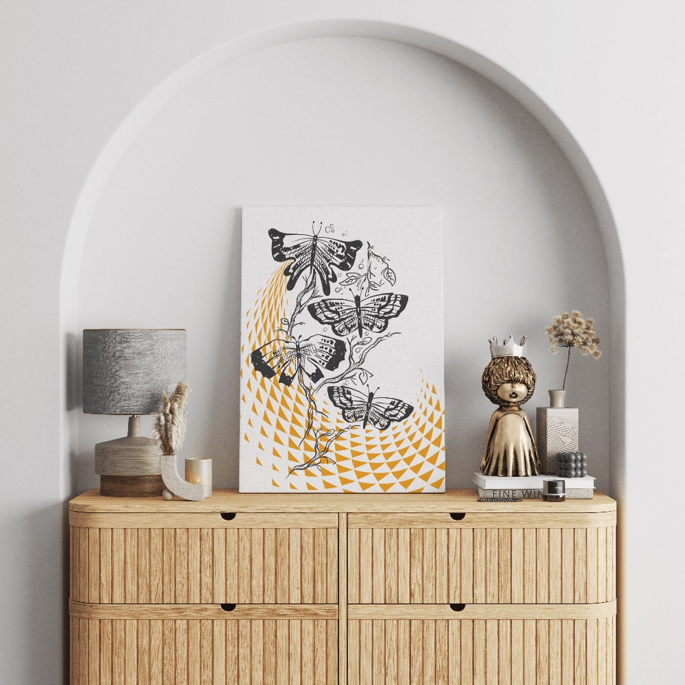 Butterfly - Ink On Canvas