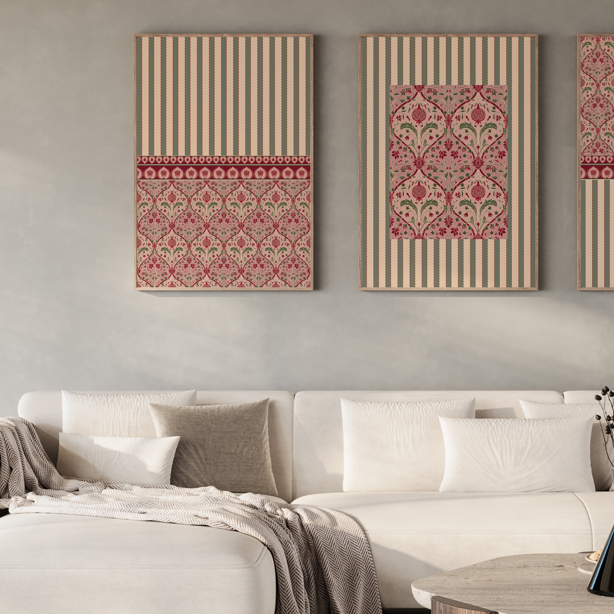 Pomegranate Paradise - Set of 3