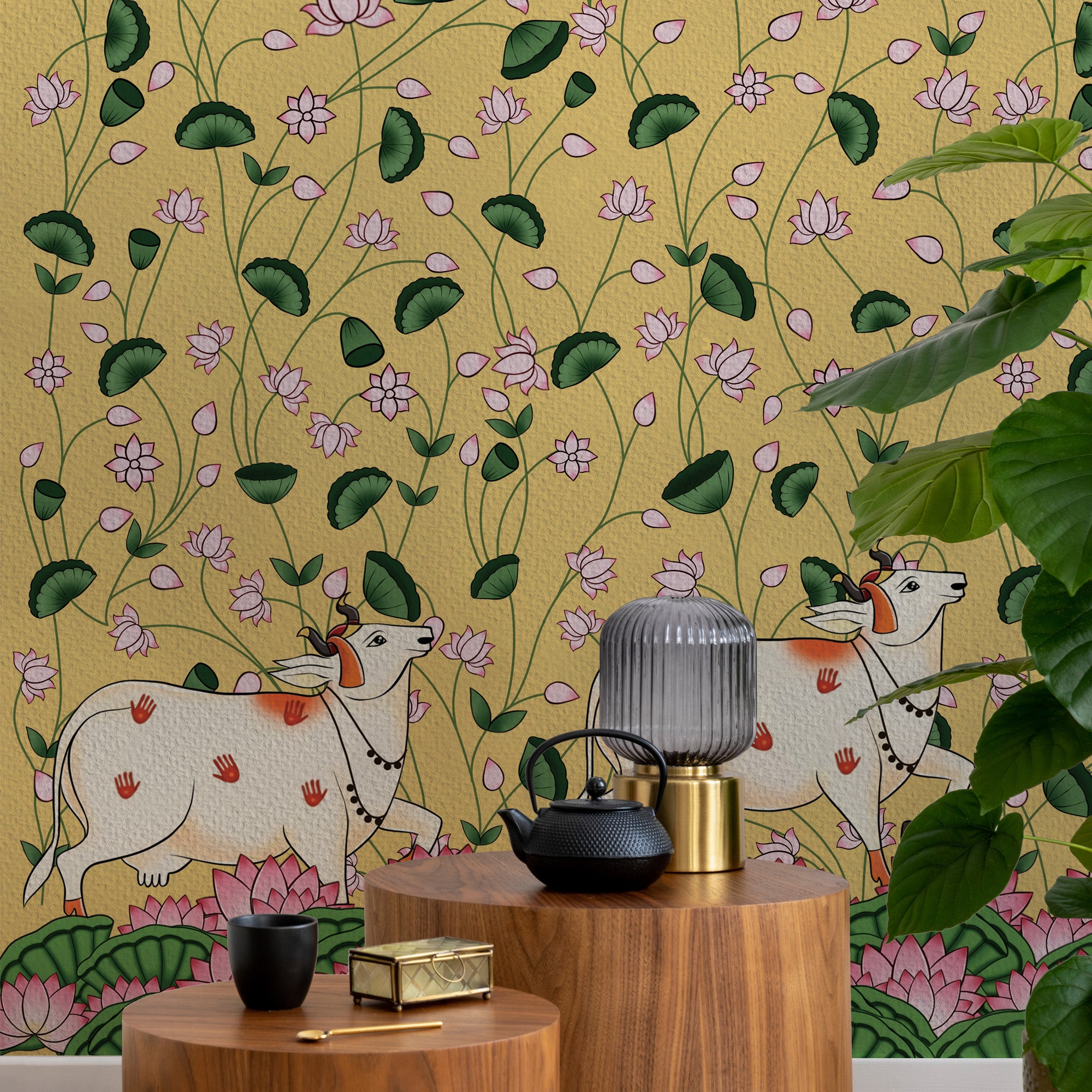 Pichwai - Cow in Yellow